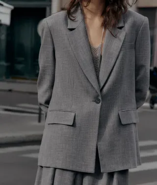 Americana Zara Gris Talla S