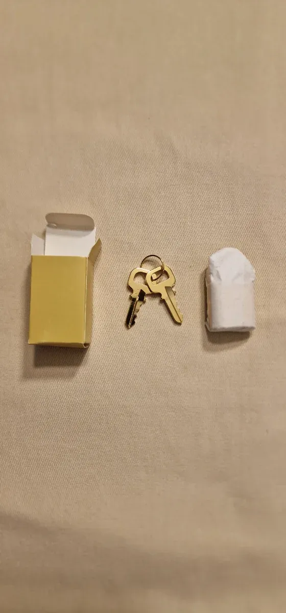 Candado nuevo  Louis Vuitton Dorado con Llaves