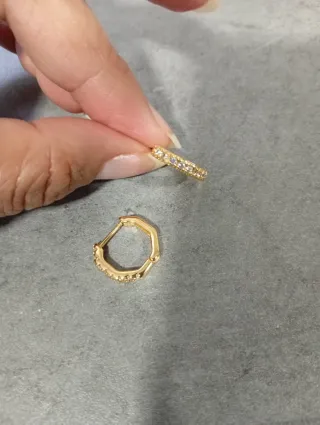 Pendientes bañado de Oro S925