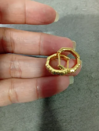 Pendientes bañado de Oro S925