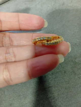 Pendientes bañado de Oro S925