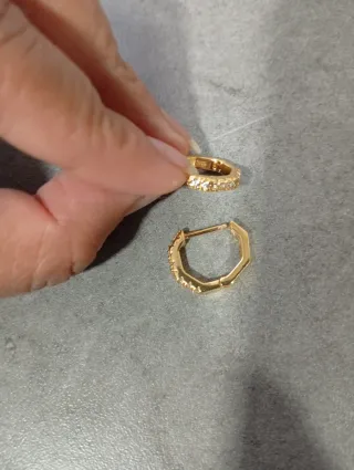 Pendientes bañado de Oro S925