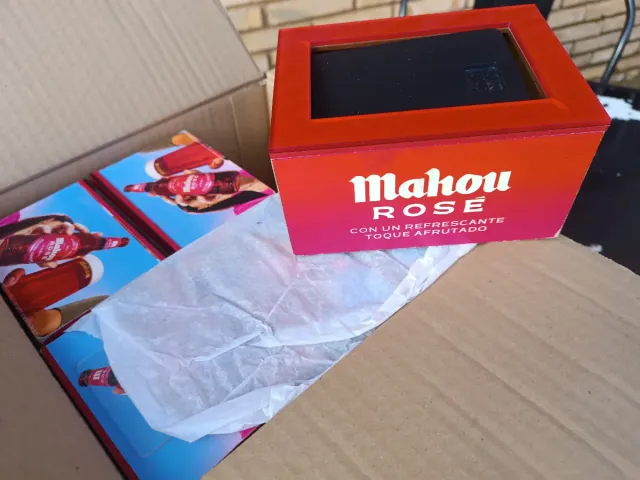 Servilleteros Mahou Madera y Plástico