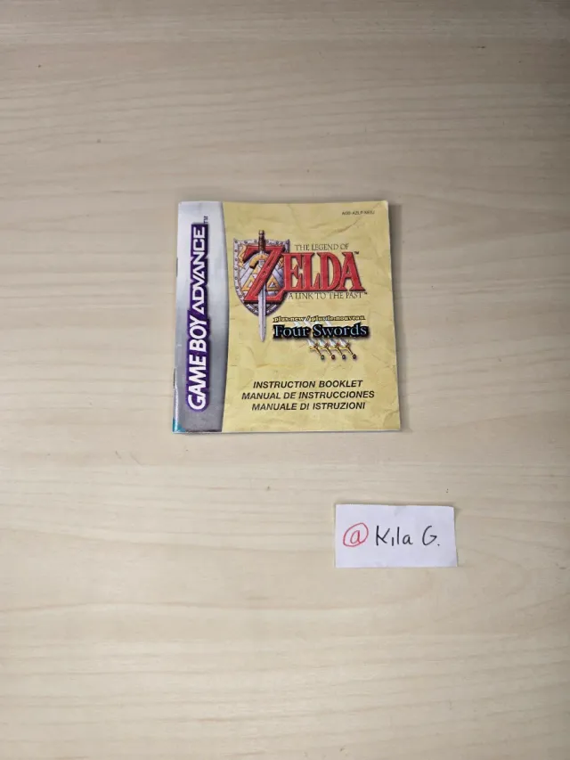Manual Zelda Four Swords Gameboy Advance