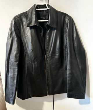 Cazadora Biker Piel Negra