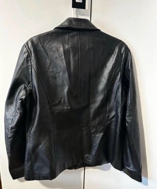 Cazadora Biker Piel Negra