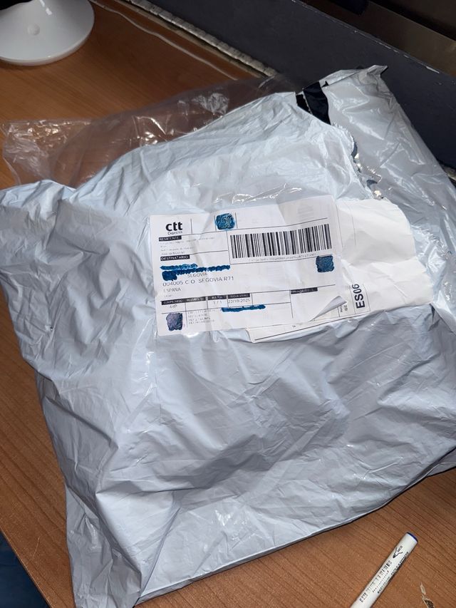 Chaqueta bomber de piel sintética marrón, talla XL