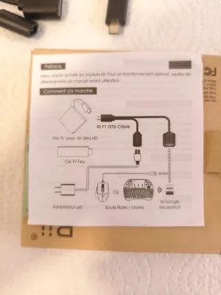 Cable OTG Rii F1 para Fire TV Stick