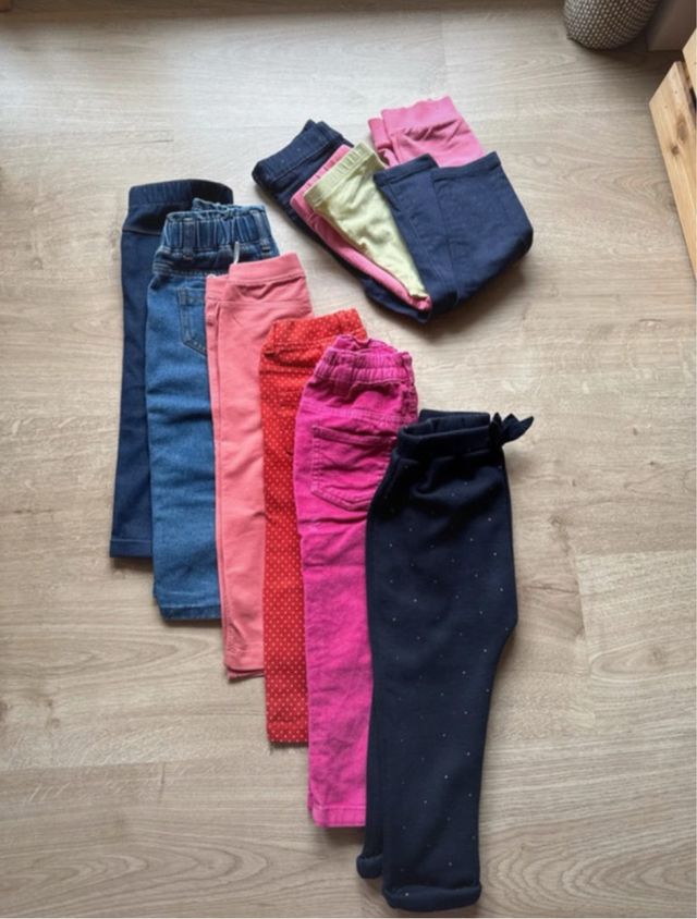 Lote 6 pantalones niña 18-24m