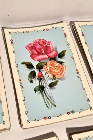 149 cartoline postali vintage floreali anni 1960