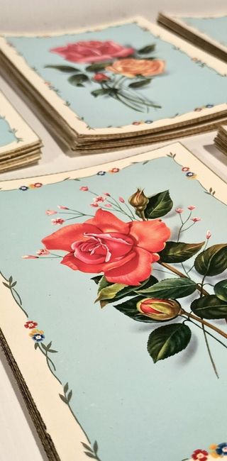 149 cartoline postali vintage floreali anni 1960