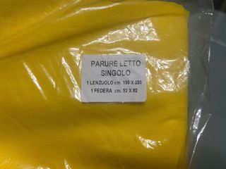 Lenzuola letto singolo Giallo