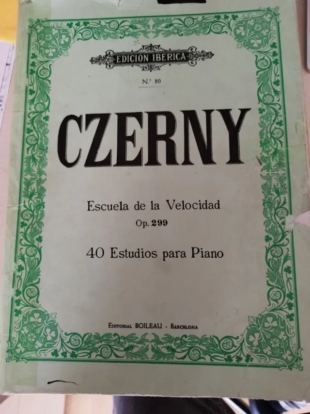 Libro Czerny Escuela de Velocidad Op. 299