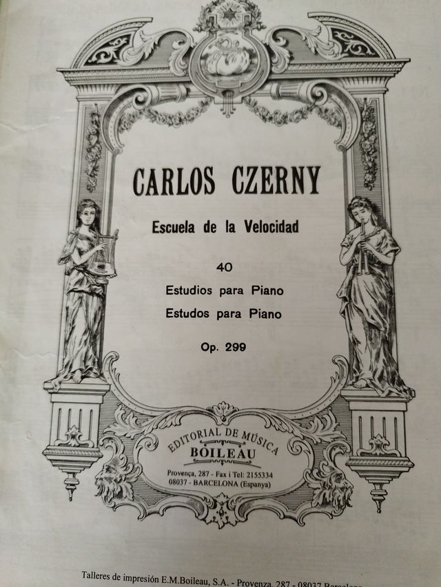 Libro Czerny Escuela de Velocidad Op. 299