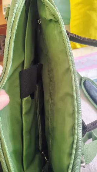 Maletín para portátil verde