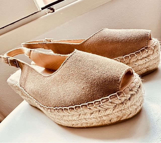 Sandalias Macarena Beige Talla 38