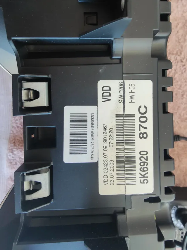 Cuadro instrumentos Golf MK6 Modificado.