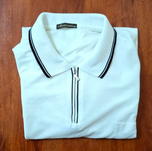 Maglietta Polo Uomo XXL bianca