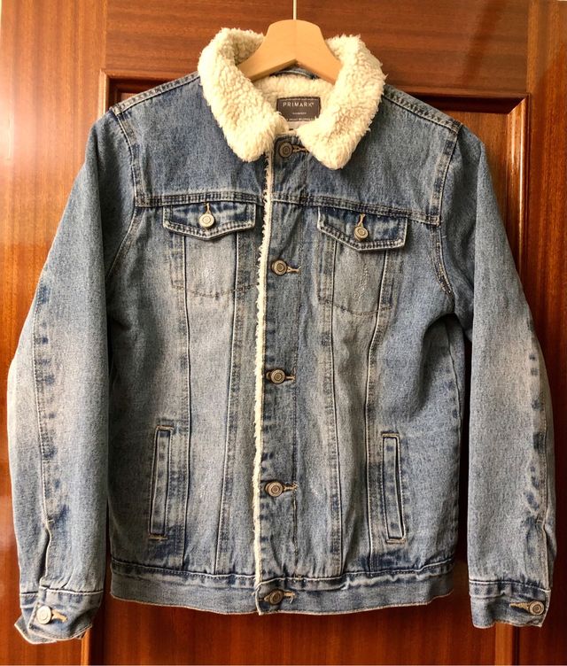 Cazadora vaquera forrada borreguillo