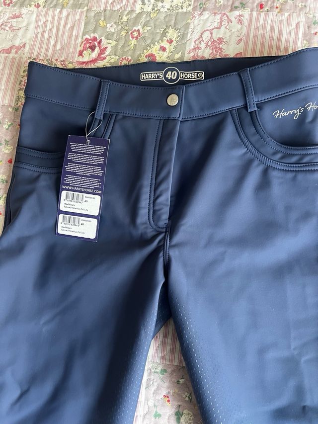 Pantalones Hípica Harry's Horse Azul Talla 40