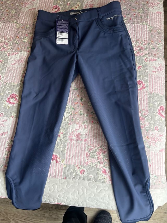 Pantalones Hípica Harry's Horse Azul Talla 40