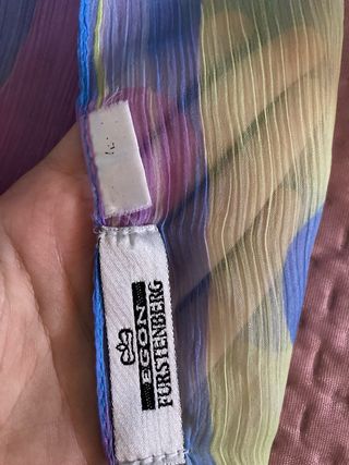 Sciarpa foulard donna righe e pois