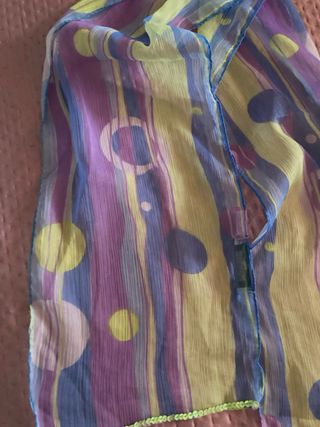 Sciarpa foulard donna righe e pois