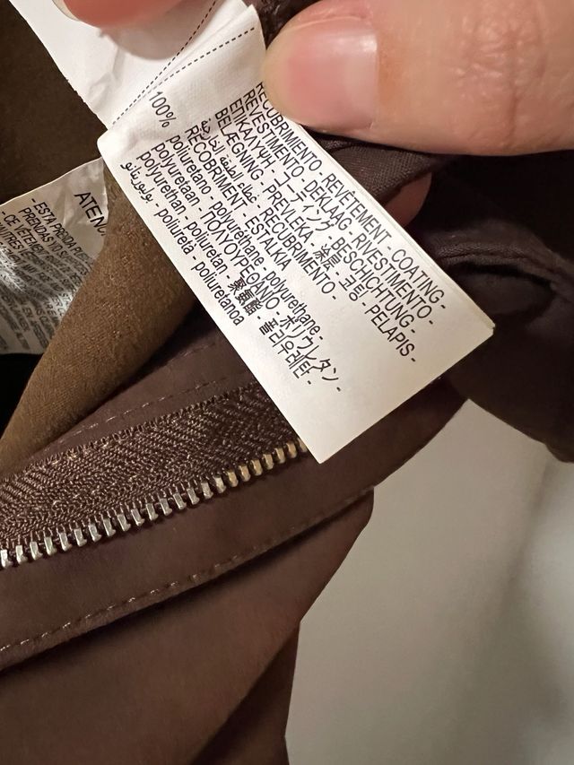 Pantalones Zara efecto ante marrones