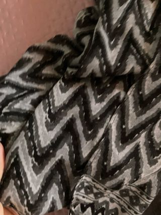 Sciarpa/foulard donna nero e grigio