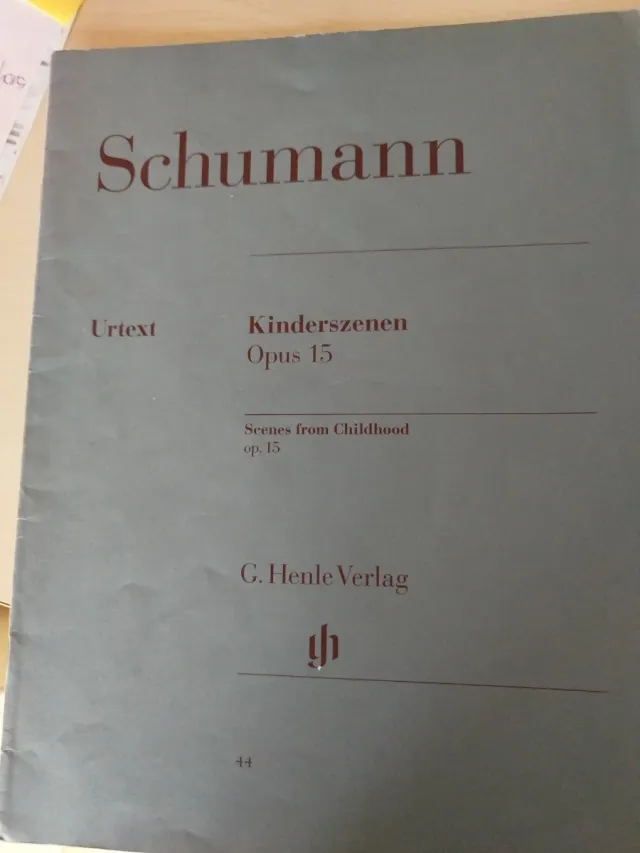 Partitura Schumann Kinderszenen Opus 15 Urtext
