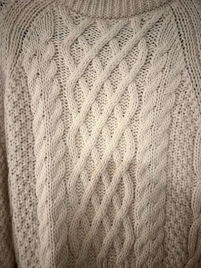 Jersey H&M punto trenzado Talla S