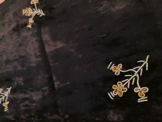 Sciarpa/foulard donna nero con fiori