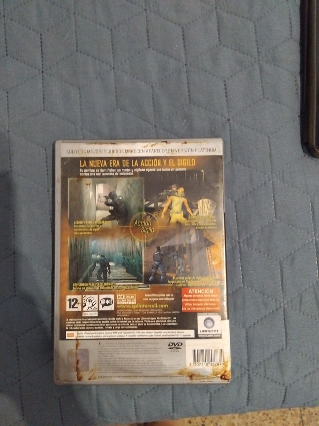 PS2 Splinter Cell Pandora Tomorrow Platinum