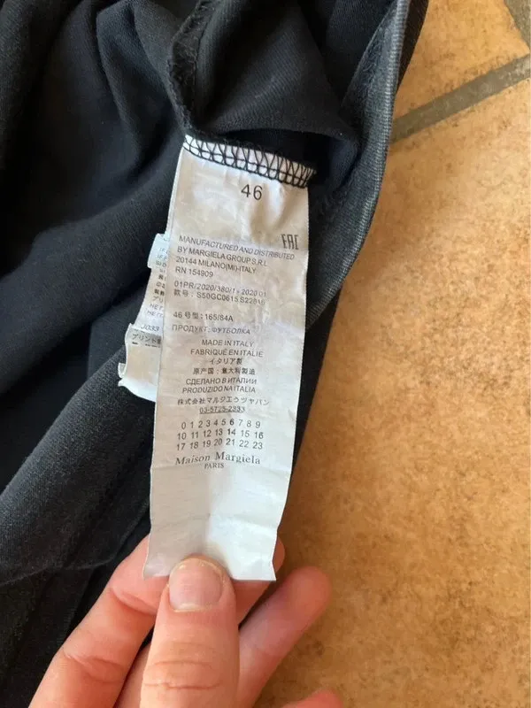 Maglietta Maison Margiela Upside Down Tg 46