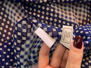 Sciarpa foulard donna blu e bianco