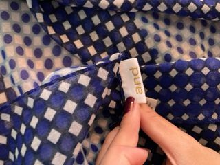 Sciarpa foulard donna blu e bianco