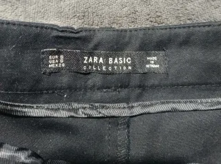 Pantalón corto negro Zara Talla M