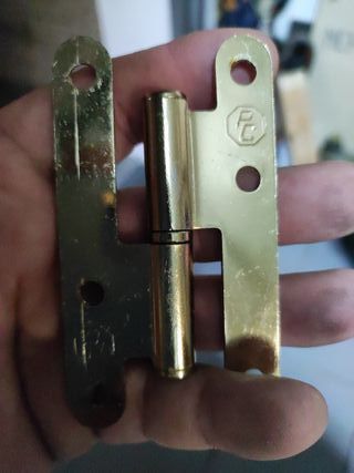 Bisagras de latón nuevas caja con 11 UD.o sueltas
