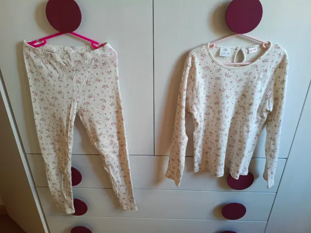 Pijama Zara floral 7-9 años