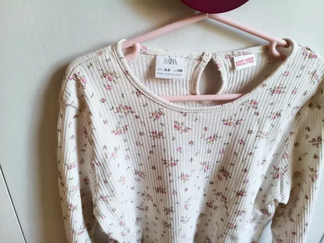 Pijama Zara floral 7-9 años