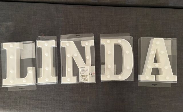 Scritta luminosa LED