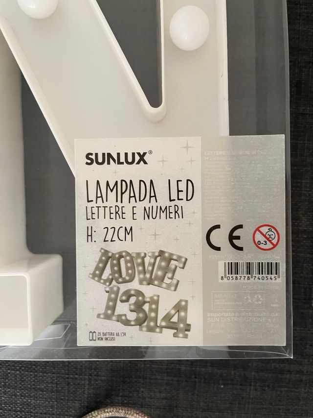 Scritta luminosa LED