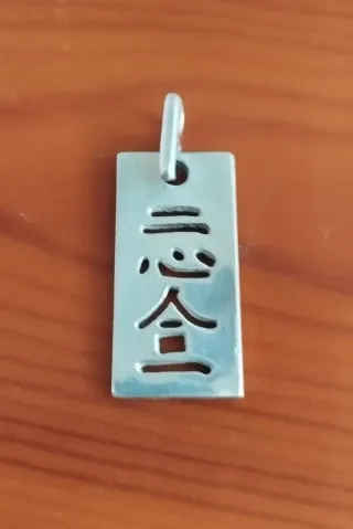 Colgante acero carácter chino Amor