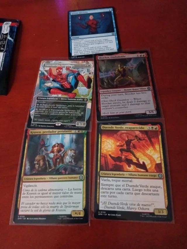 5 Cartas Magic Spiderman