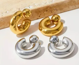 Pendientes Aro Dorados y Plateados