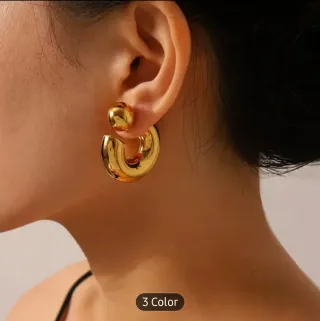 Pendientes Aro Dorados y Plateados