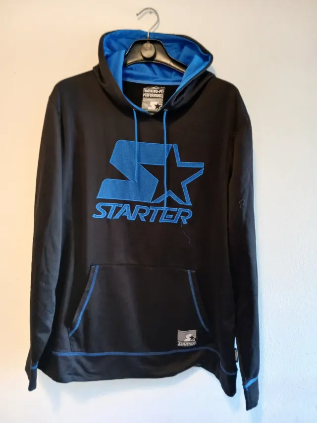 Felpa Starter XXXL Nera/Blu NFL