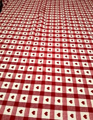 Tovaglia country a quadri rossi e bianchi