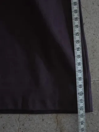 ZARA Conjunto efecto suede marron púrpura Talla S