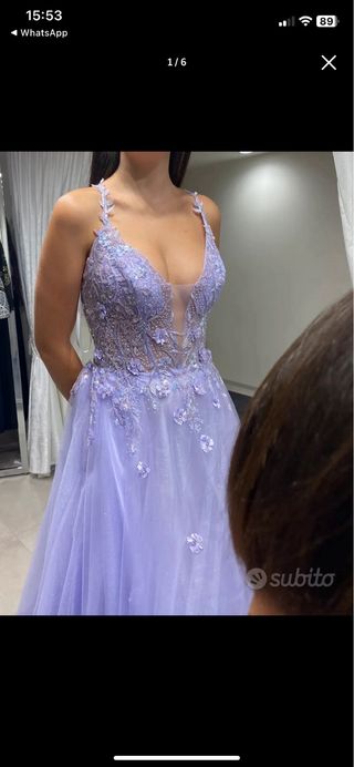 Abito da sera/diciottesimo lilla